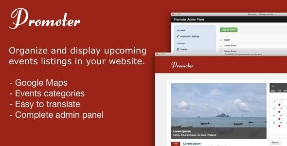 Promoter - Upcomin Events Listing