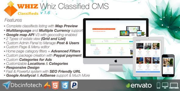 Download WhizClassified v1.6 – Classifieds CMS | Free Nulled Scripts