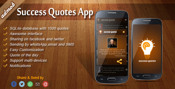 Download Success Quotes – Android Template | Free Nulled Scripts