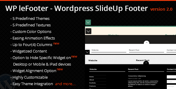 Download WP leFooter v2.0 – WordPress SlideUp Footer Plugin | Free Nulled Scripts