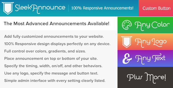 Download SleekAnnounce – Responsive Announcements and Cookie Notifications | Free Nulled Scripts