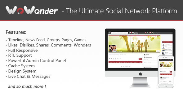Download WoWonder v1.2.3 – The Ultimate PHP Social Network Platform | Free Nulled Scripts