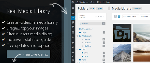 Download WP Real Media Library v2.2.2 – Media Categories / Folders | Free Nulled Scripts
