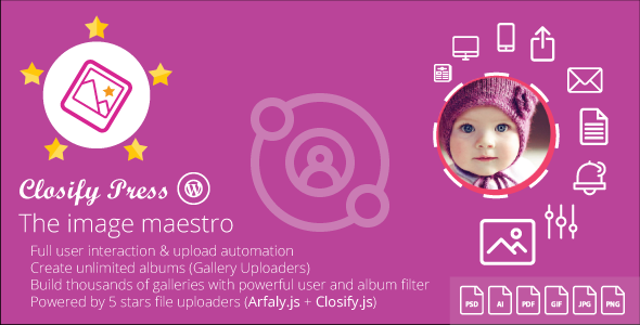 Download Closify Press v1.9.2.9 – WordPress frontend photo upload + Live gallery builder | Free Nulled Scripts