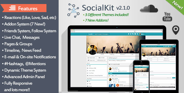 Download SocialKit v2.1.0 – The Ultimate Social Networking Platform | Free Nulled Scripts