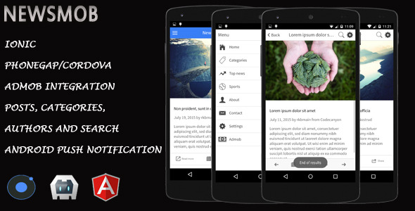 Download NewsMob v1.3 – Ionic Cordova Phonegap News Hybrid App and Website | Free Nulled Scripts