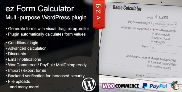 Download ez Form Calculator v2.9.4.7 | Free Nulled Scripts