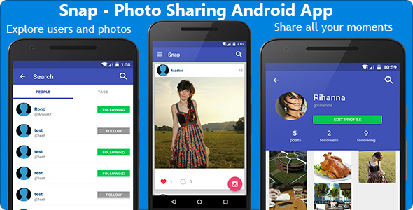 Download Snap – Photo Sharing Android App | Free Nulled Scripts