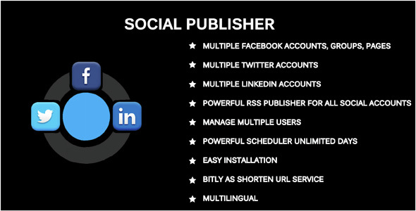 Download Social Publisher – Facebook, Twitter & LinkedIn Multiple Account | Free Nulled Scripts