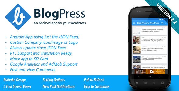 Download BlogPress v2.1 – An Android App for your WordPress | Free Nulled Scripts