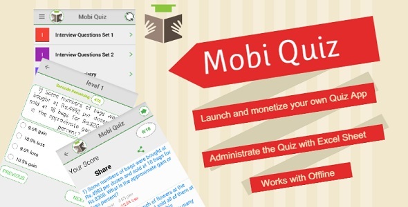 Download Mobi Quiz – Practice Test, Evaluate your learning , Exam App | Free Nulled Scripts