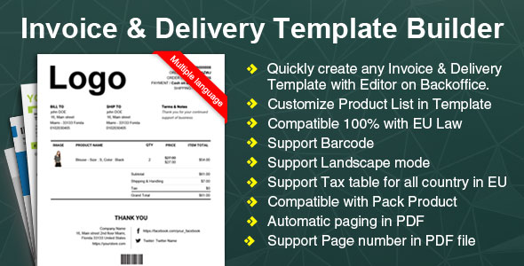 Download Woocommerce Invoice & Delivery Template Builder | Free Nulled Scripts