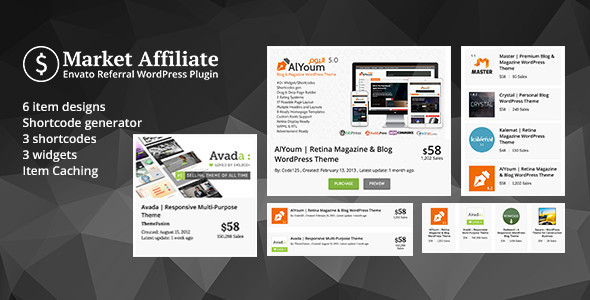 Download Market Affiliate v1.1 – Envato referral WordPress Plugin | Free Nulled Scripts