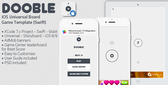 Download DOOBLE – iOS Universal Game Board Template (Swift) | Free Nulled Scripts