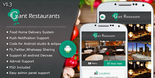 Download Food Delivery System for Restaurant with backend Android Full Application v1.3 | Free Nulled Scripts