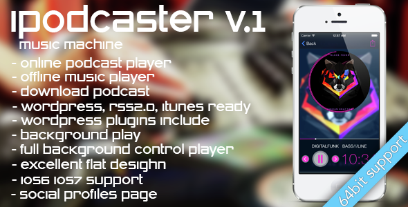 Download iPodcaster – music machine for iPhone | Free Nulled Scripts