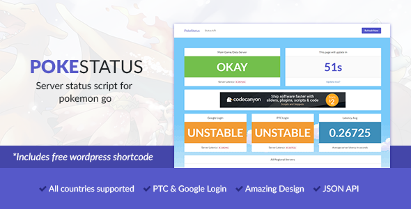 Download PokeStatus – Pokemon Go Server Status | Free Nulled Scripts