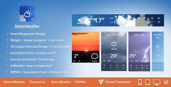 Download Better Weather v3.1 – WordPress and Visual Composer Widget | Free Nulled Scripts