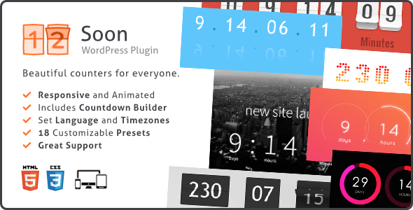 Download Soon Countdown Pack v1.8.1 – Responsive WordPress Plugin | Free Nulled Scripts
