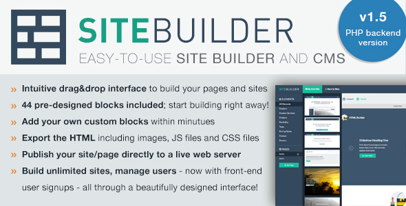 Download SiteBuilder Lite v1.5 – Drag&Drop site builder and CMS | Free Nulled Scripts