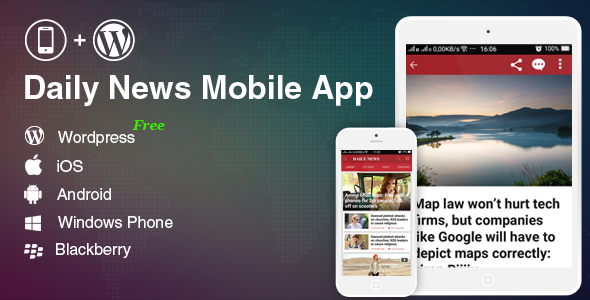 Download Full Mobile Application for WordPress News, Blog, Magazine Website – WordPress Mobile App | Free Nulled Scripts