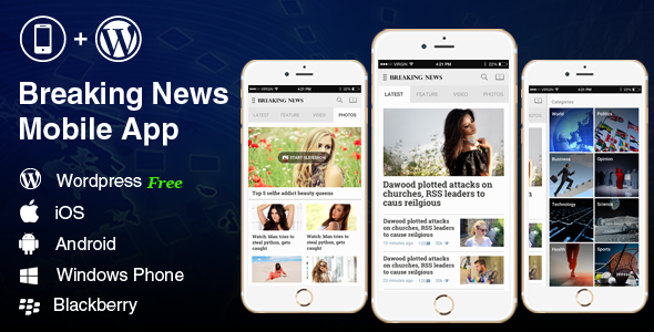 Download Breaking News – Full Android, iOS Mobile Application for WordPress News, Blog | Free Nulled Scripts