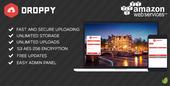 Amazon S3 - Droppy online file sharing
