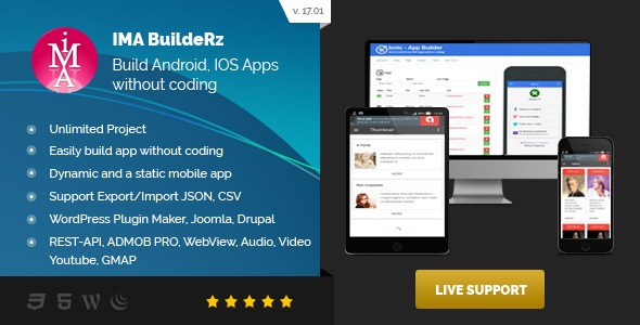 Download Ionic Mobile App Builder v17.07.1 | Free Nulled Scripts