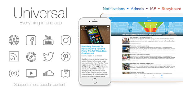Download Universal for IOS v3.0.1 – Full Multi-Purpose IOS app | Free Nulled Scripts