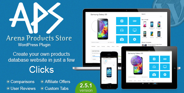 Arena Products Store v3.1 - WordPress Plugin