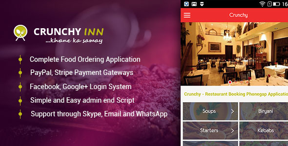 Download Crunchy – Restaurant Booking Phonegap Application | Free Nulled Scripts