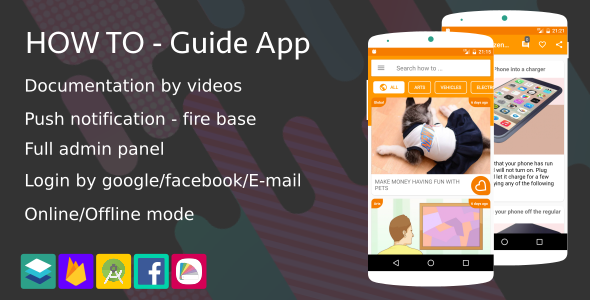 Download How To – Guide App (Notification,Login social,Material design …) | Free Nulled Scripts