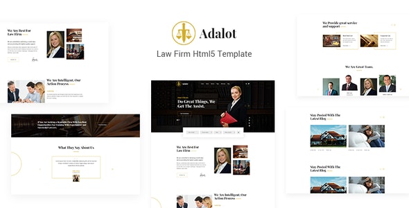Adalot v1.0 - Multipurpose Lawyer & Attorney Consulting Firm HTML5 Template