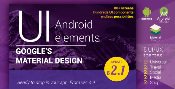 Download Material Design UI Android Template App v2.1 | Free Nulled Scripts