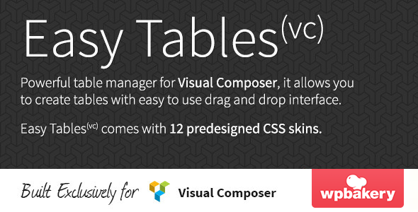 Download Easy Tables v1.0.11 – Table Manager for Visual Composer | Free Nulled Scripts