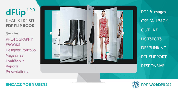 Download dFlip v1.2.8 – PDF FlipBook WordPress Plugin | Free Nulled Scripts