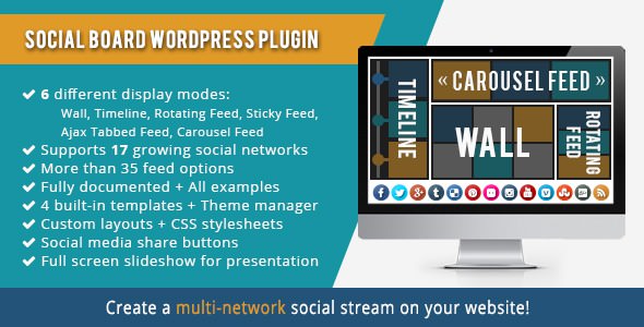 WordPress Social Board v3.7.9