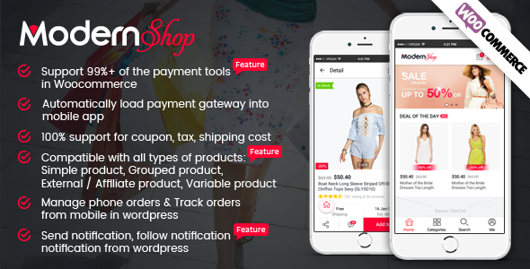 Download ModernShop – Full Mobile Woocommerce App for Woocommerce Store | Free Nulled Scripts