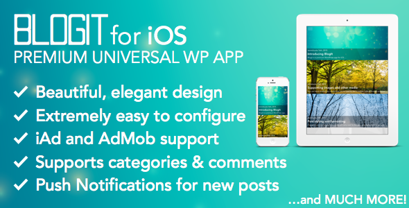 Download BlogIt: Premium WordPress App for iOS (Push, iPad) | Free Nulled Scripts
