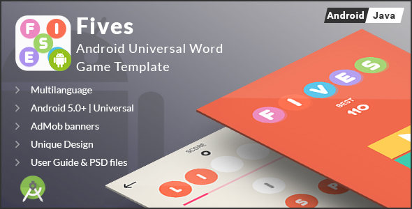 Download Fives – Android Universal Word Game Template | Free Nulled Scripts