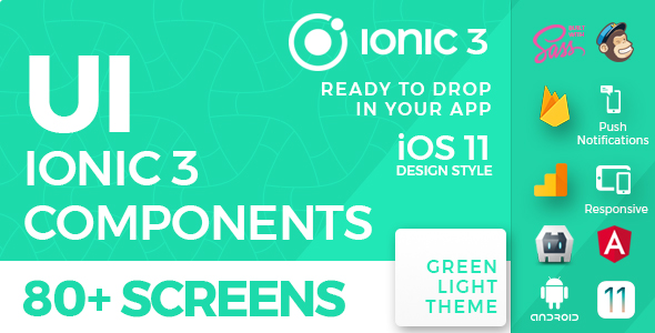 Download Ionic 3 UI Theme / Template App – iOS 11 style – Green Light | Free Nulled Scripts