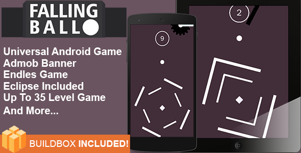 Download Buildbox Game Template – Falling Ball An Addictive Game Android Template + Eclipse Project | Free Nulled Scripts