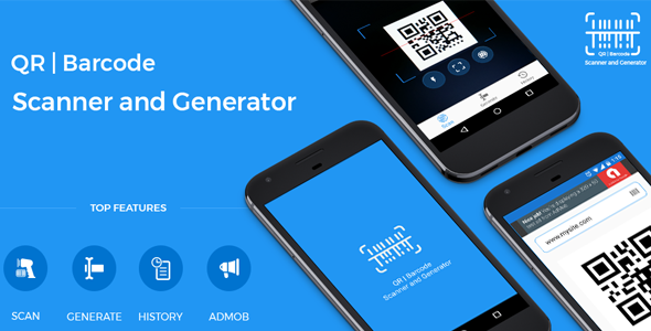 Download QR code and Barcode scanner and generator for Android with AdMob | Free Nulled Scripts