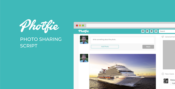 Photfie - A Photo Sharing Script