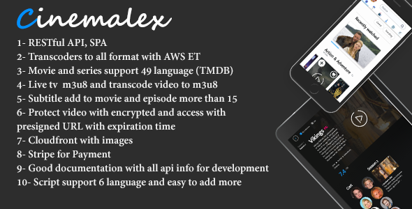 CinemaLex - Streaming service