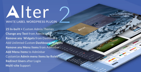 WpAlter v2.3.9 - White Label Wordpress Plugin