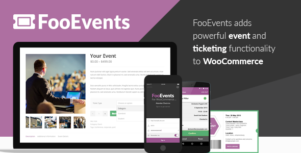 FooEvents for WooCommerce v1.11.53 + Addons