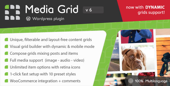 Media Grid v6.491 - Wordpress Responsive Portfolio
