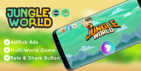 Download Jungle World Game – Eclipse & Android Studio – AdMob Ads | Free Nulled Scripts