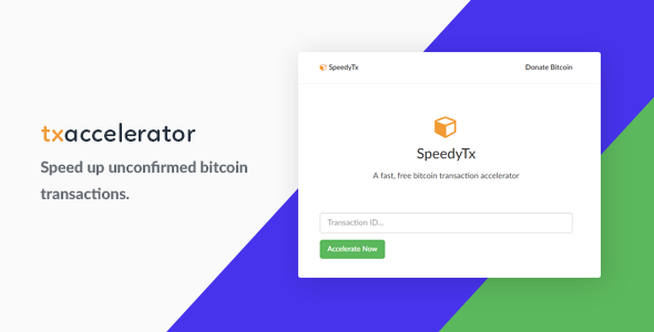 Bitcoin Transaction Accelerator